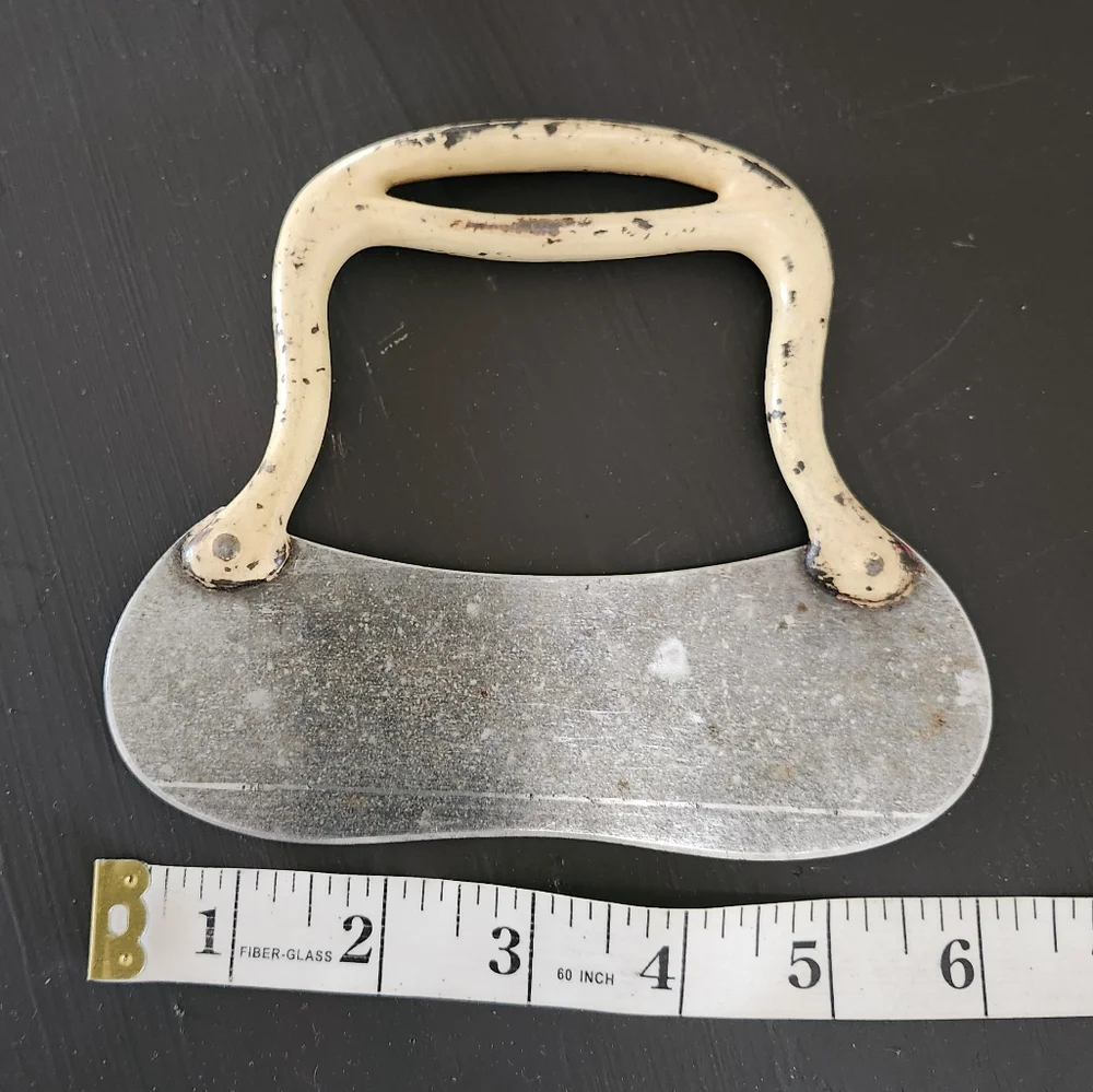 Vintage Voos Stainless Dough Cutter Handheld Chopper